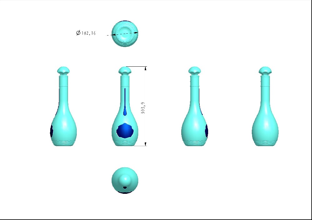 酒瓶3D圖設(shè)計(jì)